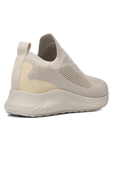 Celira Frs Bej Kadın Triko Bağcıksız Spor Ayakkabı - Resim 4
