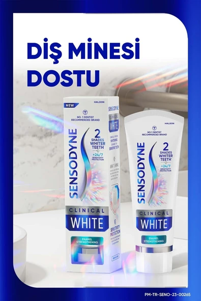 Sensodyne Klinik Beyazlık Güçlü Diş Minesi Diş Macunu 75ml ürün görseli
