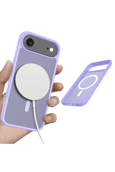 Apple iPhone 17 Air Jota Magsafe Kapak - Lila - Resim 4