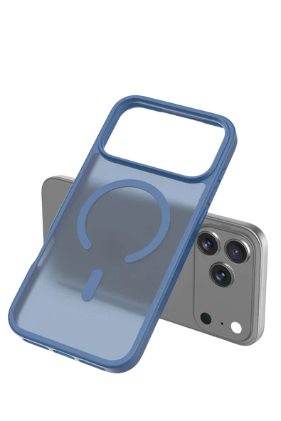 Apple iPhone 17 Pro Jota Magsafe Kapak - Lacivert - Resim 3