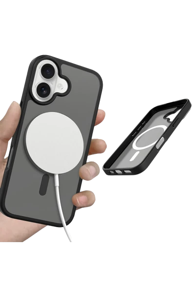 Apple iPhone 17 Jota Magsafe Kapak - Siyah - Resim 4