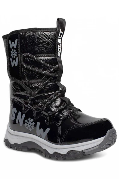 Celira Snw Siyah Suya Dayanıklı Kaymaz Kız Çocuk Kar Botu - Resim 4