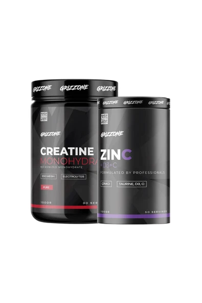 GRIZZONE Grızzy Creatine 150 Gr + Zinc + D3 + C
