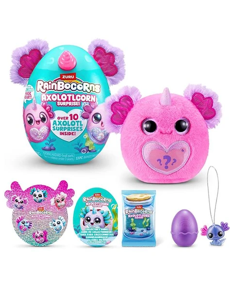 Zuru Rainbocorns Axolotlcorn Sürpriz Peluş Oyuncak RAR3500 - Resim 2