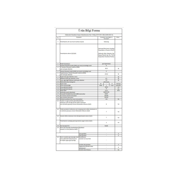 Samsung 75" QN70F 4K Vision AI Smart TV - Resim 7