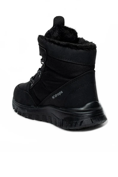 Celira Ndr Kürklü Kaymaz Siyah Suya Dayanıklı Erkek Çocuk Bot - Resim 2