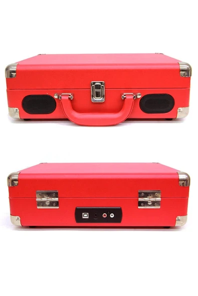 Pikap Çantalı Önden Hoparlörlü Kırmızı Bluetooth Hoparlör Plakçalar C0455 - Resim 9