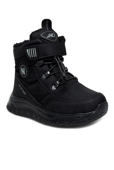 Celira Ndr Kürklü Kaymaz Siyah Suya Dayanıklı Erkek Çocuk Bot - Resim 4