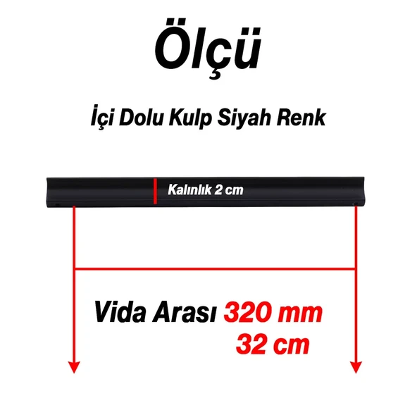 Foça 320 mm 32 cm Soft Antik Sarı Metal Kulp Kapak Kulpu Dayanıklı Kulpları Mobilya Çekmece Dolap - Resim 3
