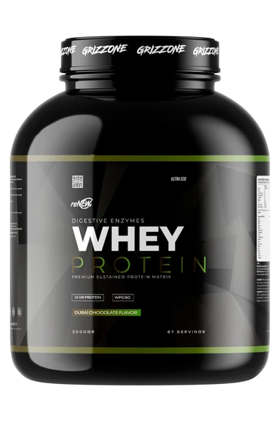GRIZZONE Whey Protein 2.000 Gr ( Dubai Çikolatası Aromalı )
