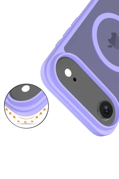 Apple iPhone 17 Air Jota Magsafe Kapak - Lila - Resim 3
