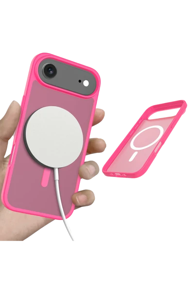 Apple iPhone 17 Air Jota Magsafe Kapak - Rose - Resim 4