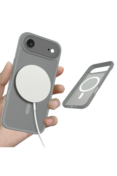 Apple iPhone 17 Air Jota Magsafe Kapak - Titan Gri - Resim 4