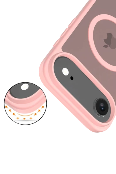 Apple iPhone 17 Air Jota Magsafe Kapak - Pudra - Resim 3