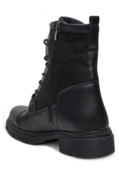 Celira Cnt Siyah Günlük Rahat Erkek Postal Bot Ayakkabı - Resim 3