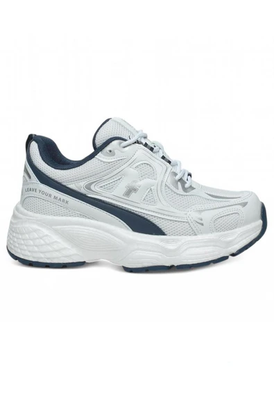 Celira Flt Beyaz Laci Fileli Kadın Sneaker Spor Ayakkabı - Resim 4