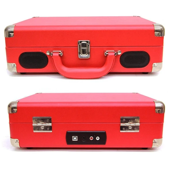 Pikap Çantalı Önden Hoparlörlü Kırmızı Bluetooth Hoparlör Plakçalar C0455 - Resim 3