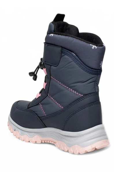 Celira Plc Laci Pembe Suya Dayanıklı Kaymaz Kız Çocuk Kar Botu - Resim 3