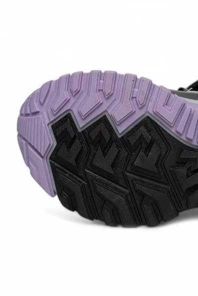 Celira Snw Siyah Lila Suya Dayanıklı Kaymaz Kız Çocuk Kar Botu - Resim 3