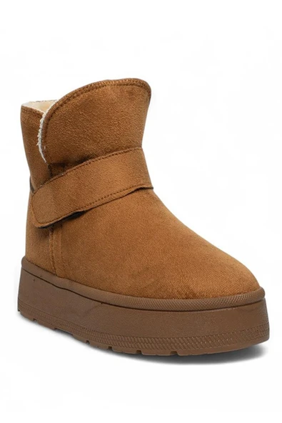 Celira Gls Taba İçi Kürklü Nubuk Kadın Bot & Bootie - Resim 2