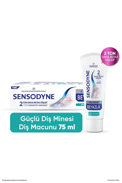 Sensodyne Klinik Beyazlık Güçlü Diş Minesi Diş Macunu 75ml - Resim 5