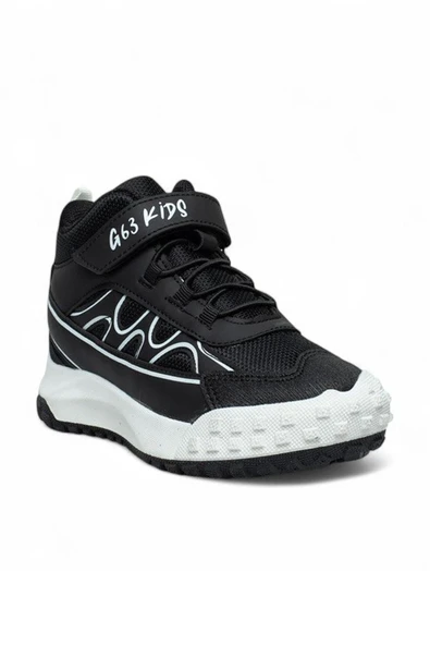 Celira Gks Siyah Beyaz Cırtlı Erkek Çocuk Bot NSB936 - Resim 2