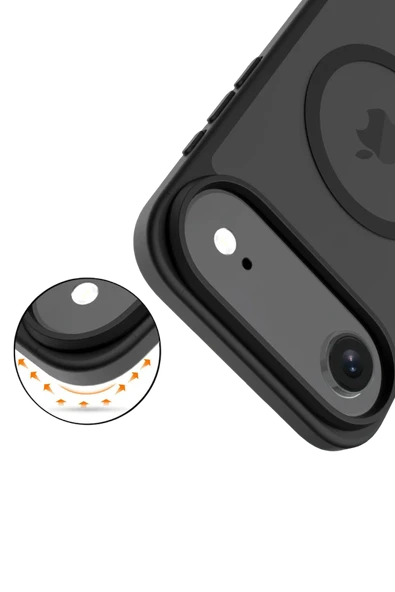 Apple iPhone 17 Air Jota Magsafe Kapak - Siyah - Resim 3