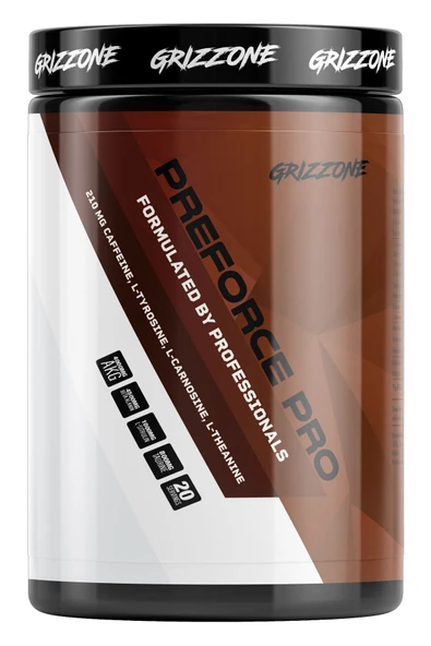 GRIZZONE PREFORCE PRO PRE-WORKOUT 400 GR 20 SERVIS KOLA AROMALI