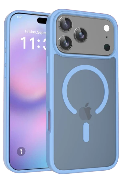 Apple iPhone 17 Pro Jota Magsafe Kapak - Açık Mavi ürün görseli 1