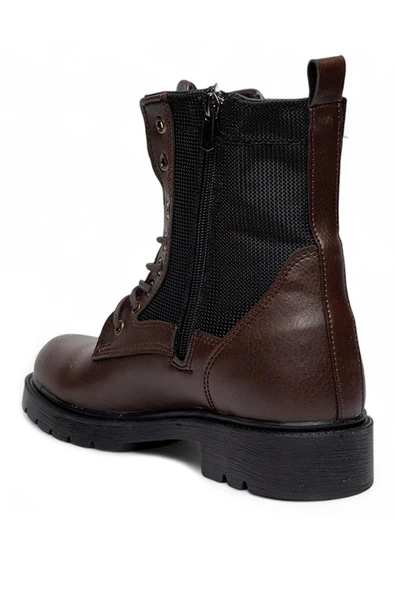 Celira Cnt Kahve Kauçuk Kaymaz Taban Erkek Postal Bot NSB934 - Resim 3