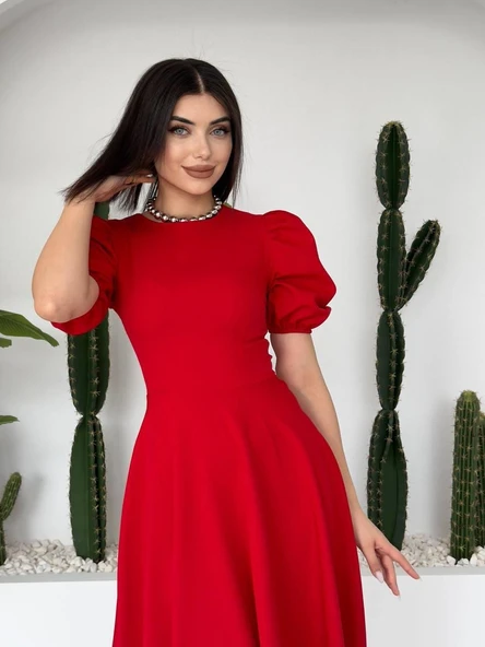 Catania Balon Kol Elbise ürün görseli 1