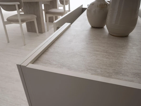 Petra Çekmeceli Dolaplı Aynasız Büfe Konsol 180x48x78cm - Resim 2