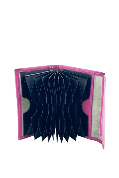 Grande Hakiki Deri Kartlık Fuşya  846 - Resim 3