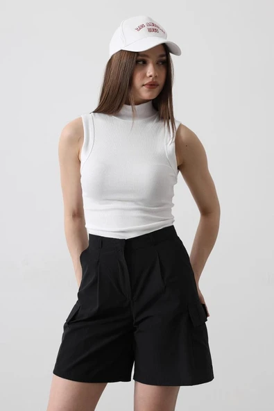 Cargo Cepli Şort - Siyah - Resim 3