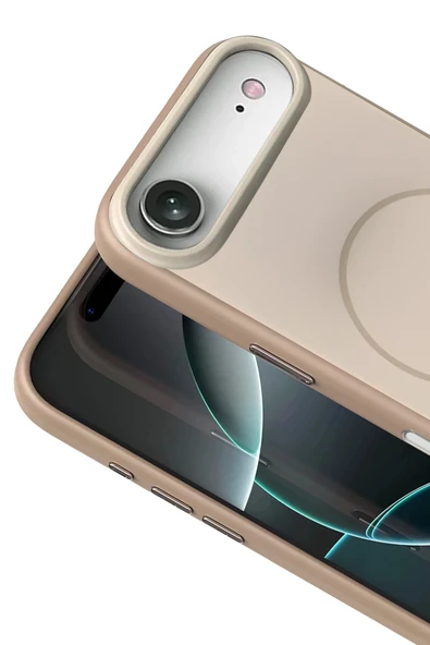 Apple iPhone 17 Air Neva Magsafe Kapak - Gold - Resim 2