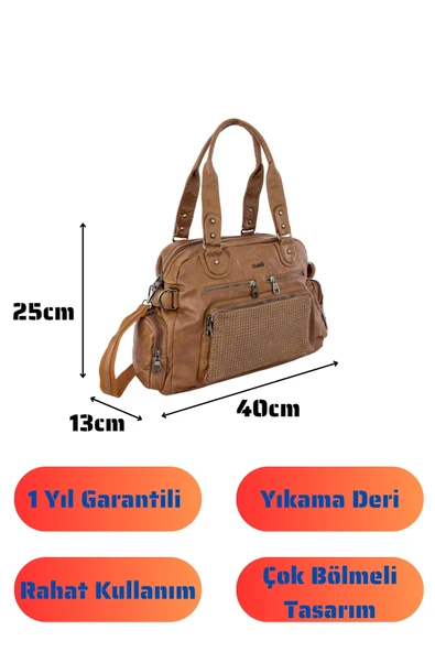 Bolsas Kadın Omuz Çanta Taba 1036 - Resim 4