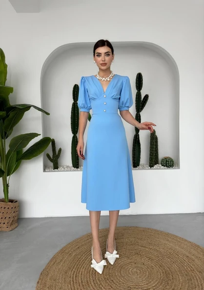 Linda Midi Elbise - Resim 5