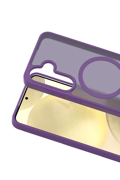 Samsung Galaxy A26 Jota Magsafe Kapak - Derin Mor - Resim 2