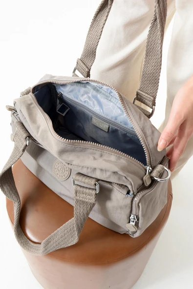 Bolsas Çapraz Askılı Kadın Çanta Kum 1070 - Resim 3