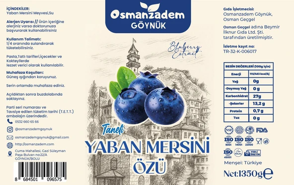 Mavi Mucize: Taneli Yaban Mersini Özü - 2