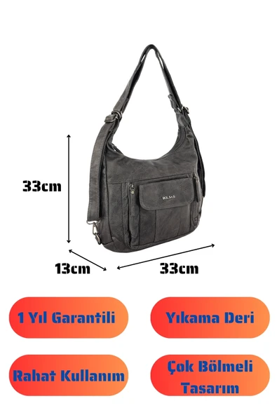 Bolsas Kadın Omuz ve Sırt  Çanta Platin 1037 - Resim 4