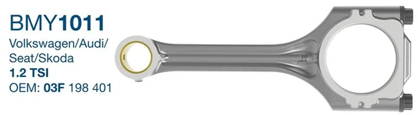 Vag Piston Biyel Kolu Golf VI Polo Caddy Altea İbiza Leon Fabıa Octavıa Yeti 1.2tsi Cbza Cbzb - Bmy 1011 ürün görseli