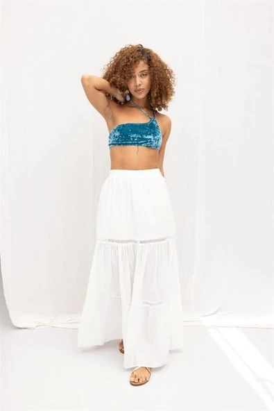 Annie Brode Şerit Detaylı Etek 4036 ürün görseli