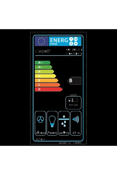 Arçelik ADE 605-3 B Ankastre Duvar Tipi Davlumbaz - 6