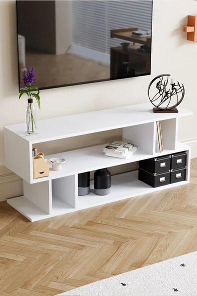 Selya TV Sehpası Beyaz - 4