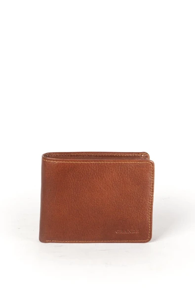 Grande Hakiki Deri Erkek Cüzdan Taba 1504 - Resim 2