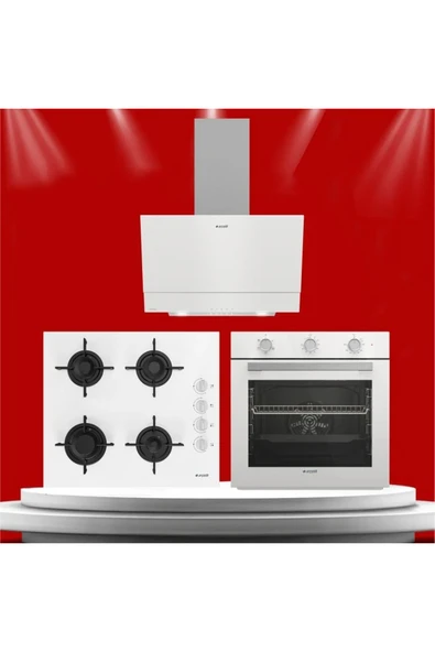 Arçelik Harmoni Beyaz Set 3'lü Çeyiz Seti Ade 605 Hb-ocd T 601-1 Ehb-afc 221 Hb