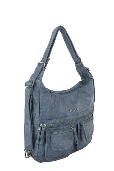 Bolsas Kadın Omuz ve Sırt  Çanta Mavi 1038 - Resim 2
