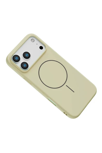 Apple iPhone 17 Pro Jully Magsafe Kapak - Bej - Resim 2