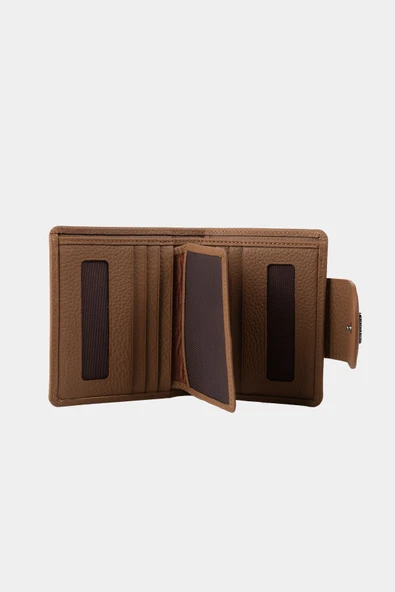 Grande Hakiki Deri Kadın Cüzdan Camel 2818 - Resim 5